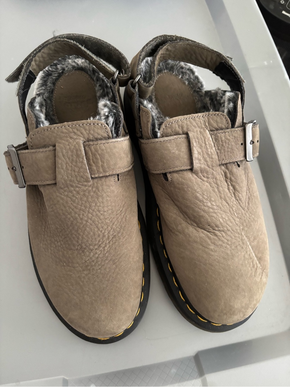 Dr. Martens Fur-Lined Clogs